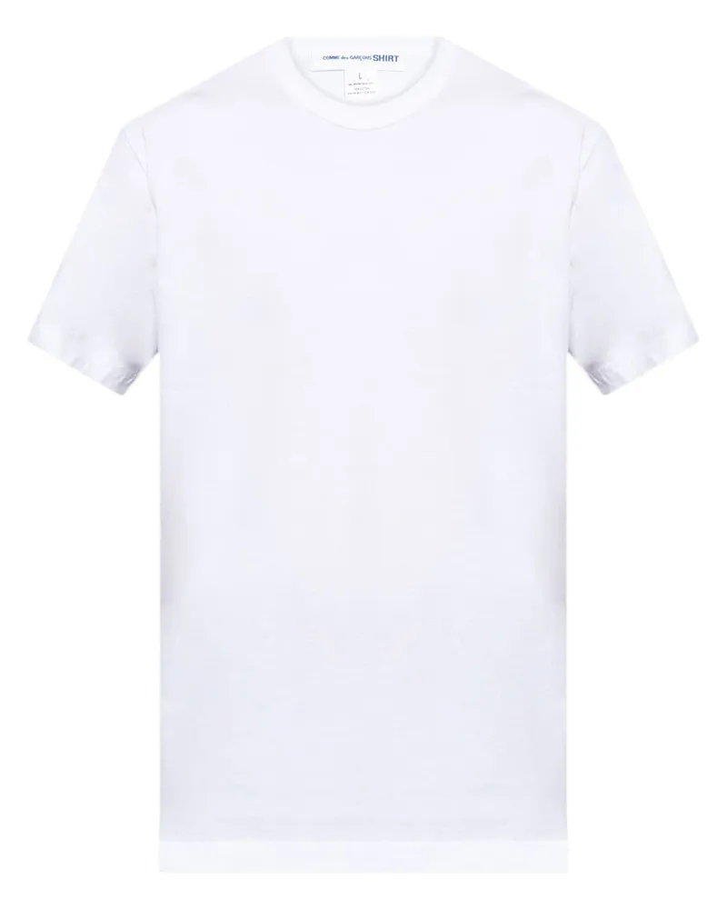 Comme des Garçons T-Shirt mit Slogan-Print - Weiß Weiß