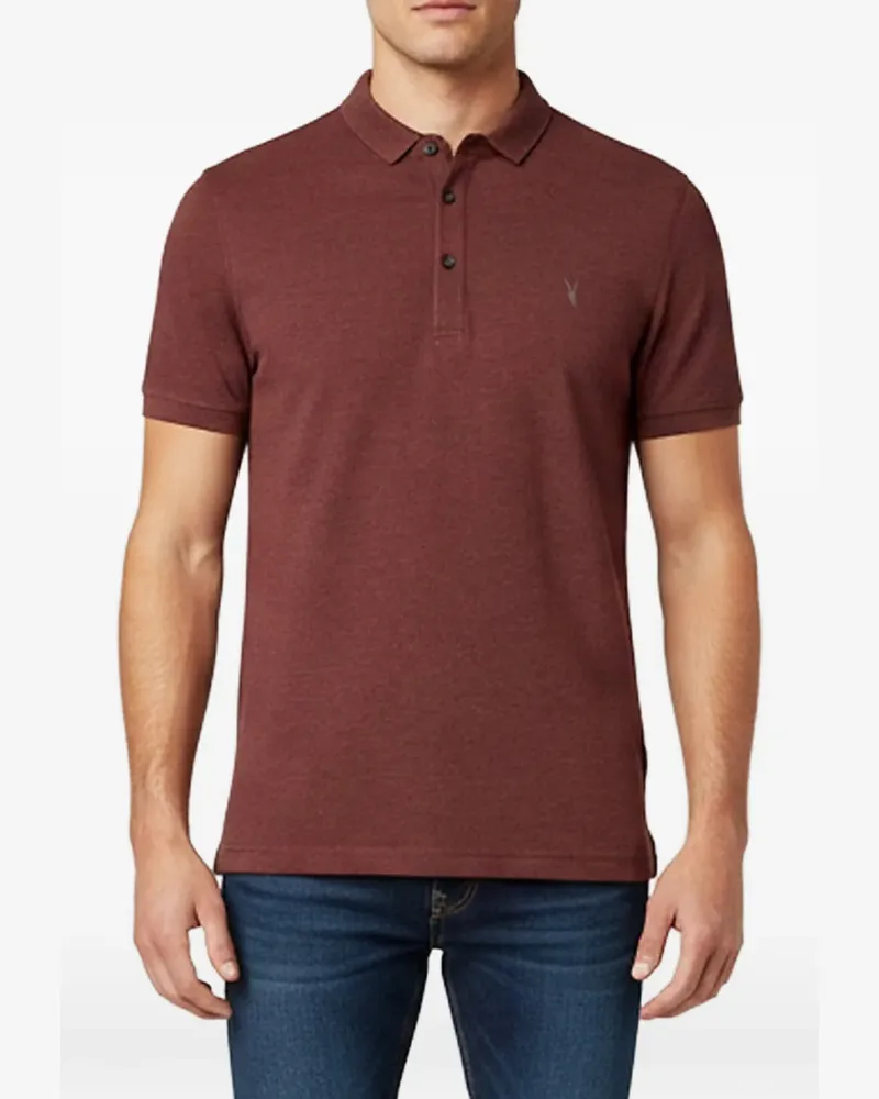 AllSaints Ramskull Poloshirt - Rot Rot