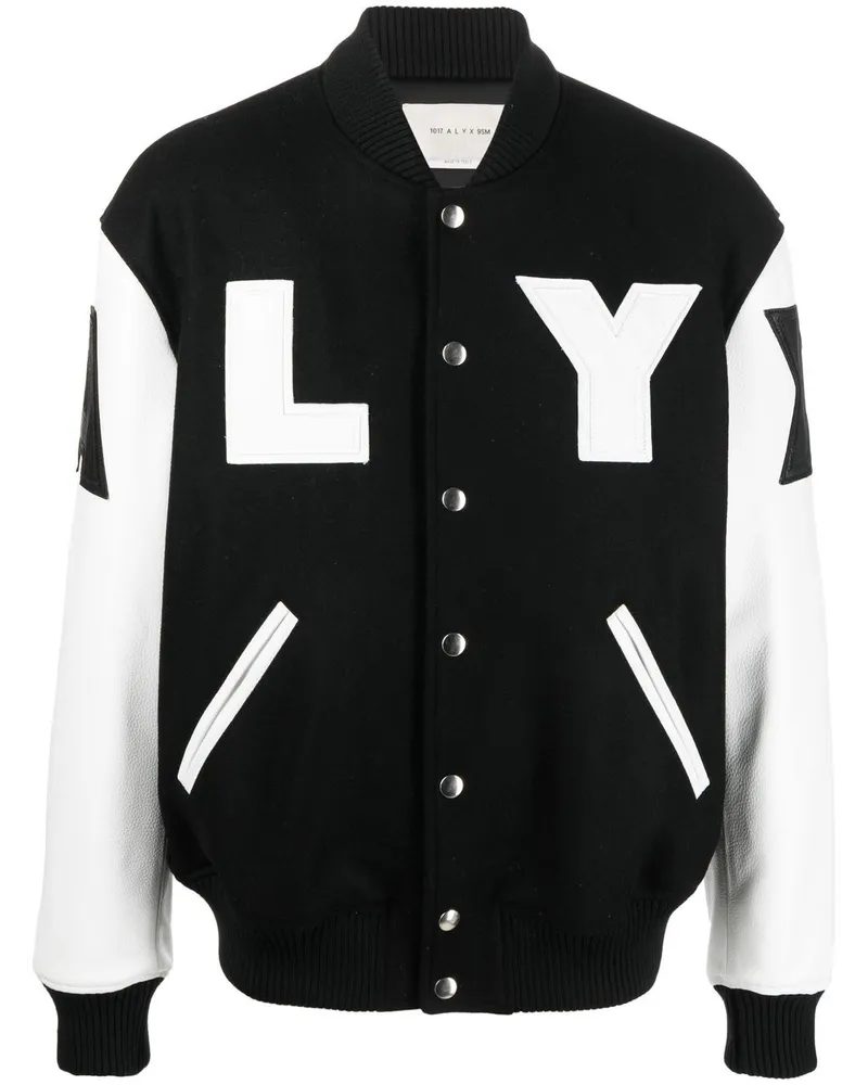 1017 ALYX 9SM Collegejacke mit Logo-Print - Schwarz Schwarz