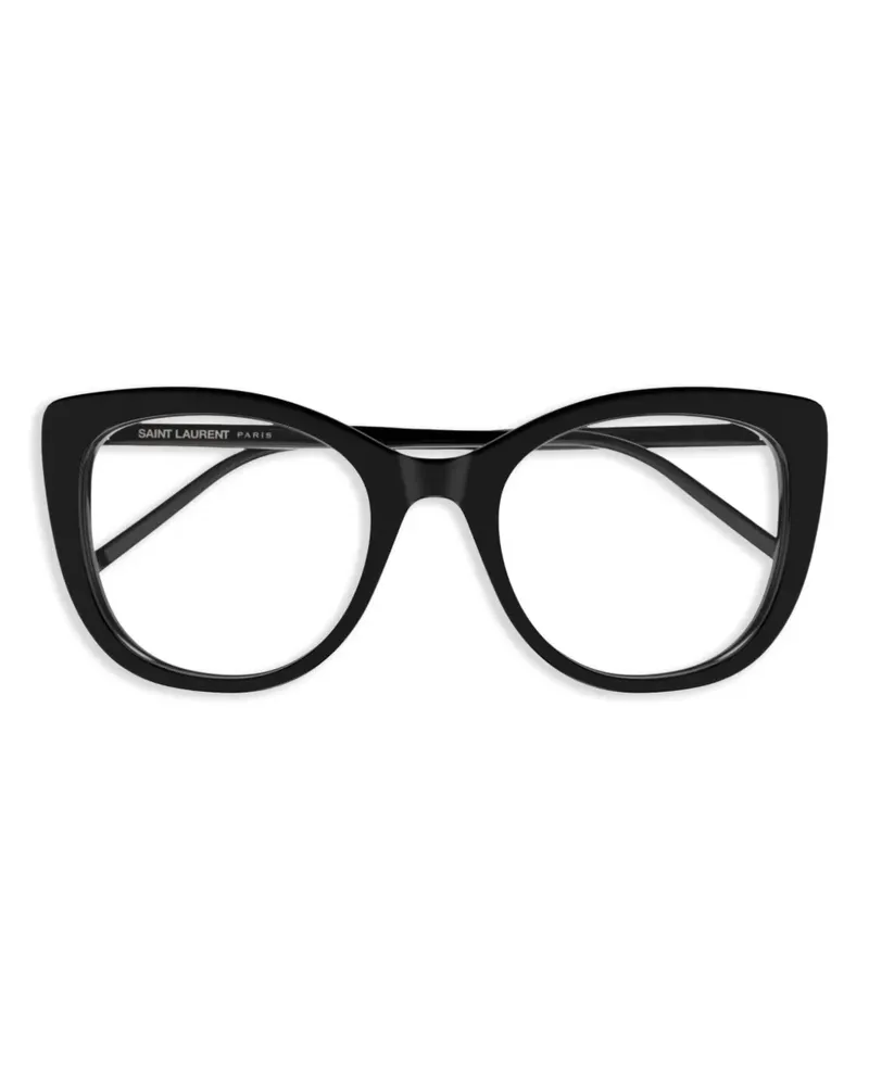 Saint Laurent Brille im Cat-Eye-Design - Schwarz Schwarz