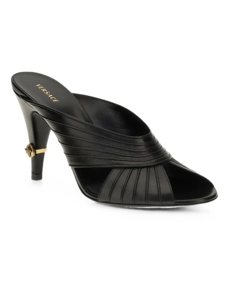 Versace Gianni nappa mules 90 mm - Schwarz Schwarz