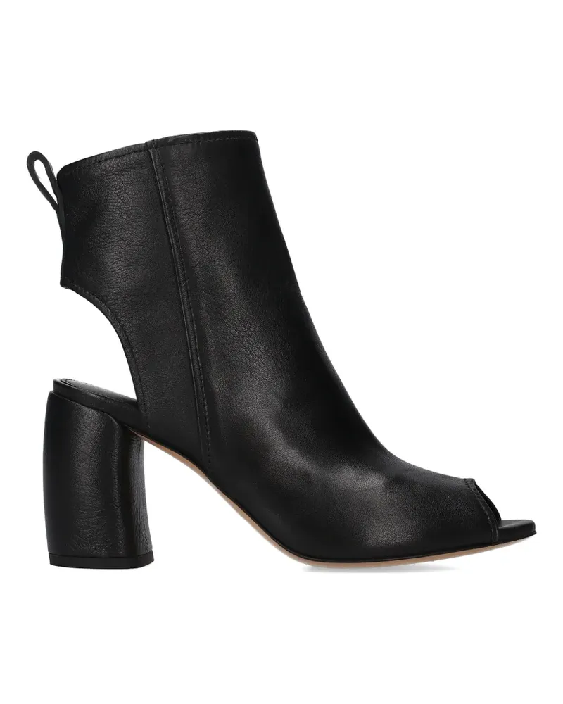 Premiata cut-out leather heeled sandals - Schwarz Schwarz