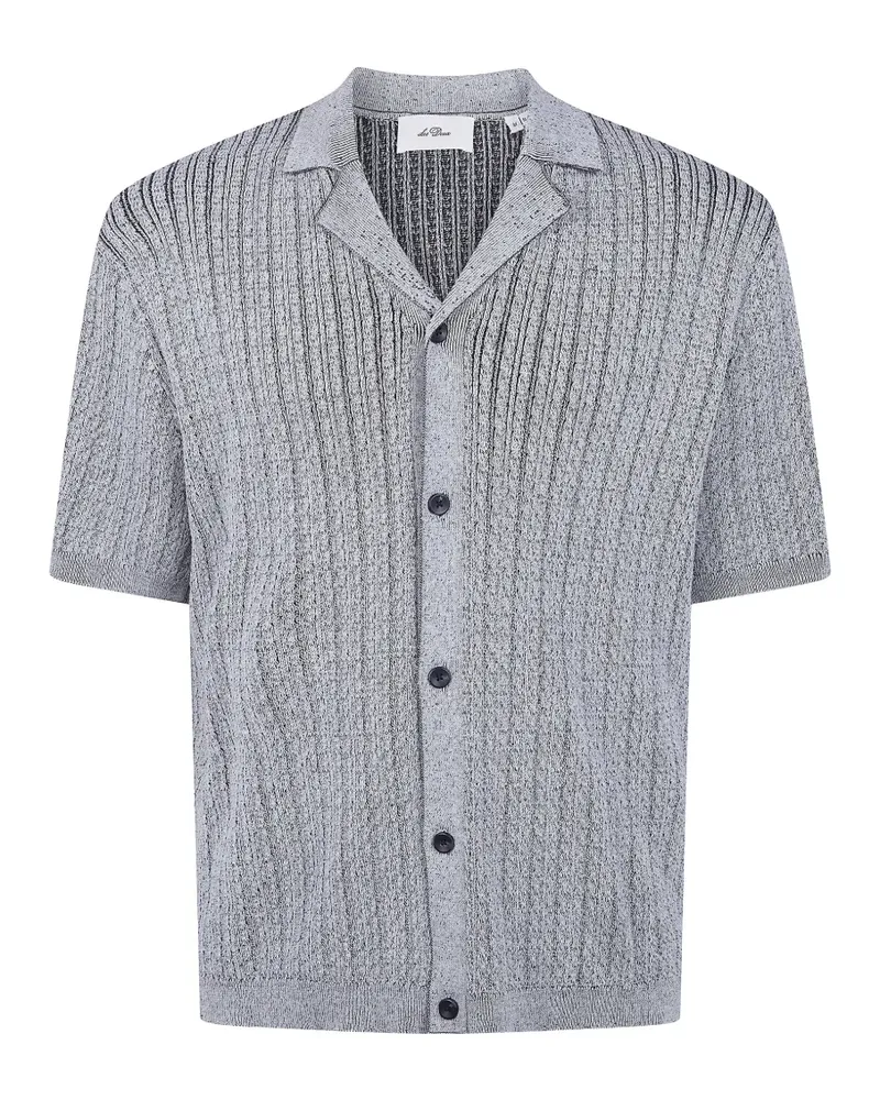 LES DEUX Evan knitted shirt - Grau Grau