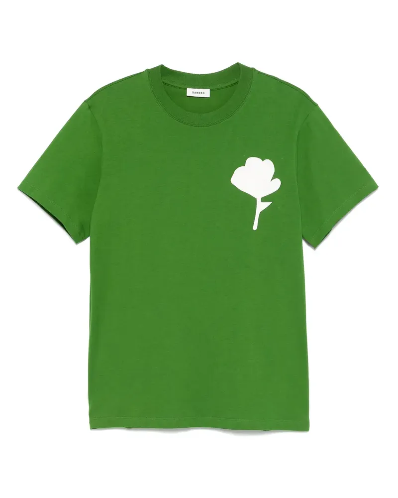 Sandro Klassisches T-Shirt - Grün Grün