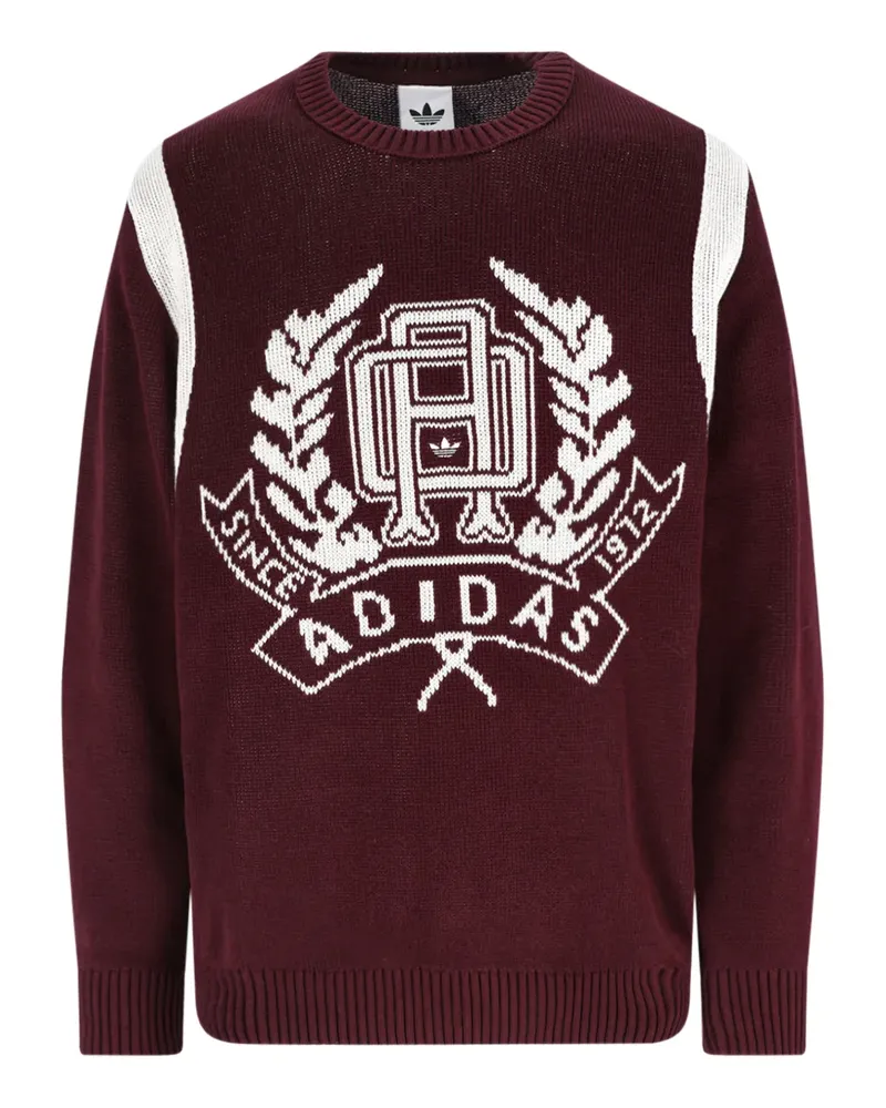 adidas Pullover mit grafischem Print - Rot Rot