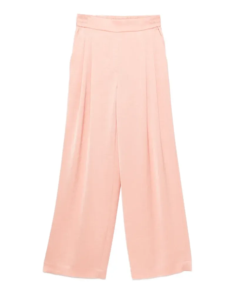 Marc Cain pleated palazzo pants - Rosa Rosa