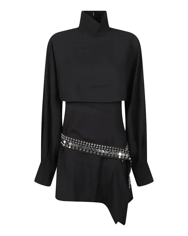 IRO Midikleid im Layering-Look - Schwarz Schwarz