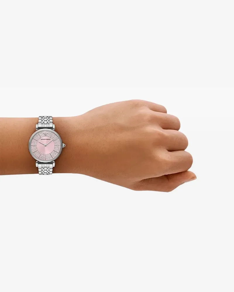 Emporio Armani Edelstahl 32mm - Silber Silber