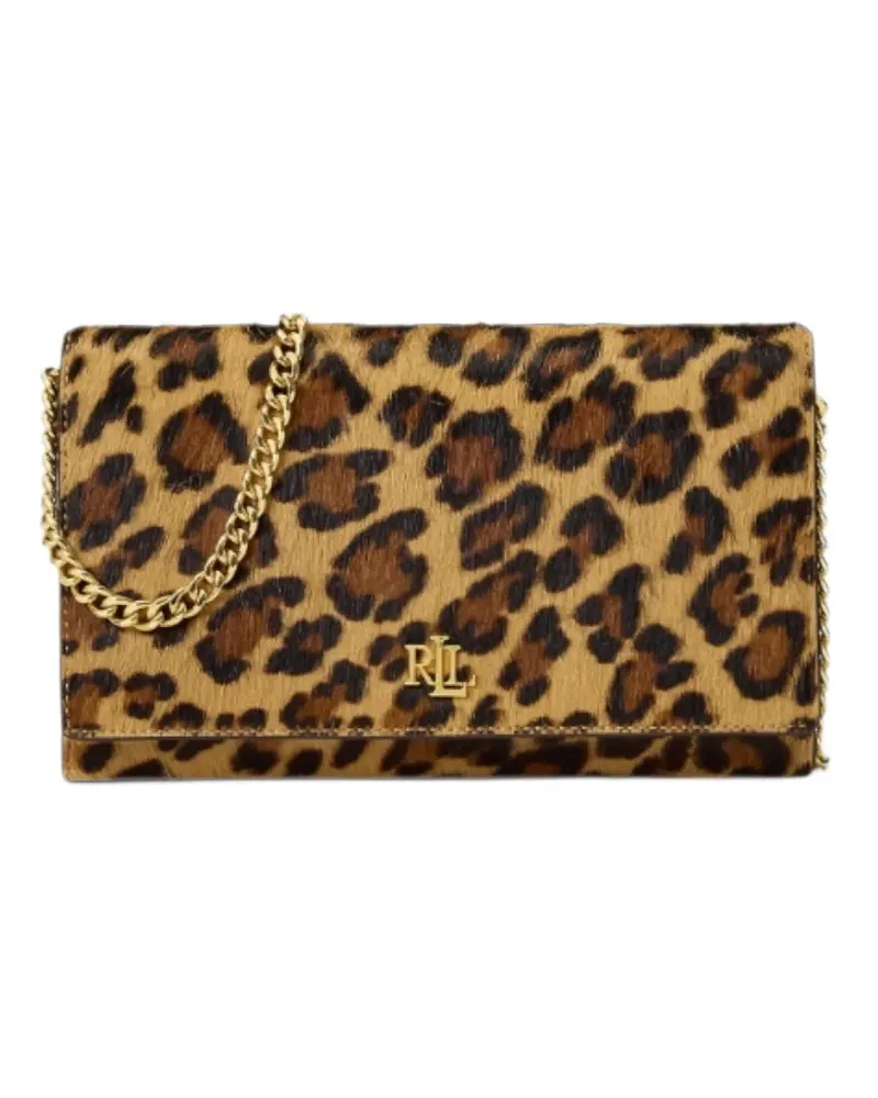 Ralph Lauren Mittelgroße Adair II Umhängetasche mit Leopardenprint - Nude Nude