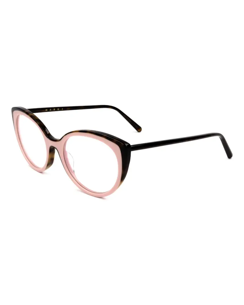 Marni Cat-Eye-Brille in Schildpattoptik - Rosa Rosa