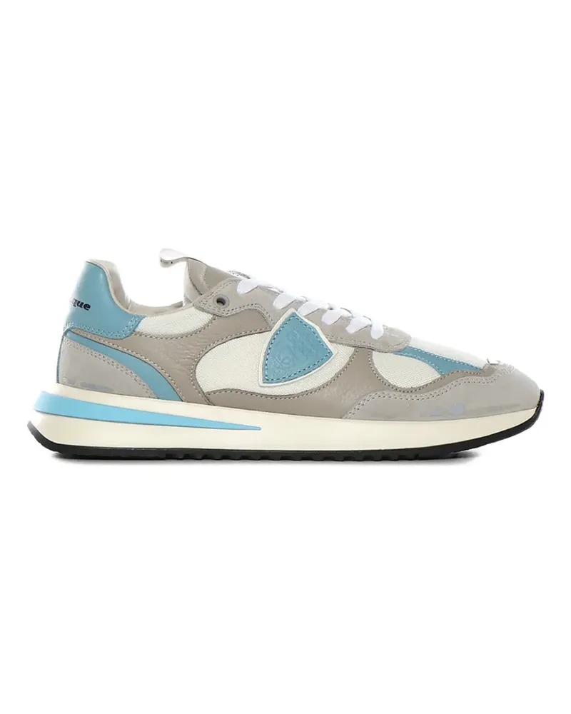 Philippe Model Olympique appliqued-panelled sneakers - Grau Grau