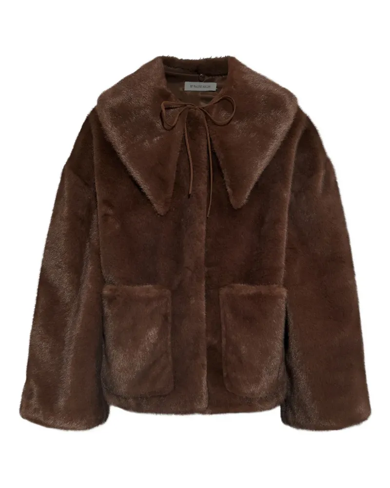 By Malene Birger faux-fur patch-pocket jacket - Braun Braun