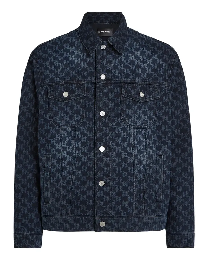 Karl Lagerfeld Jeansjacke mit Monogramm - Blau Blau