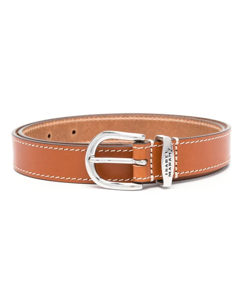 Isabel Marant Gürtel mit Logo - Braun Braun