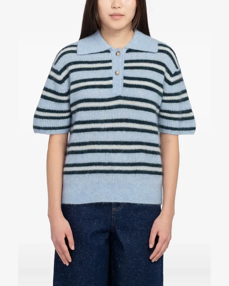 Minimum Ruth knit polo shirt - Blau Blau