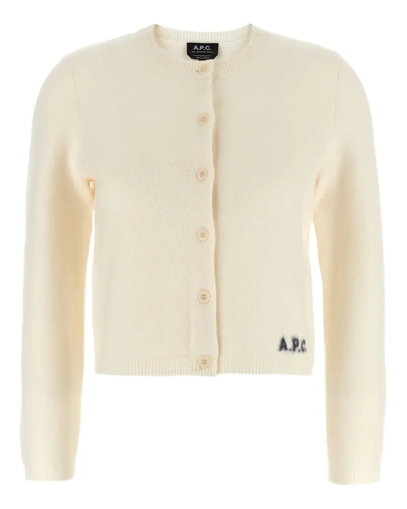 A.P.C. Geknöpfter Mila Cardigan - Weiß Weiß