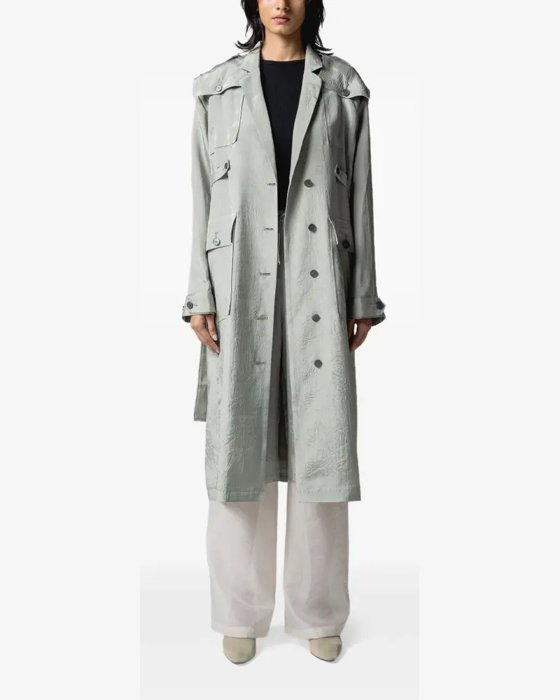 Muller of Yoshiokubo belted button-up jacket - Grün Grün