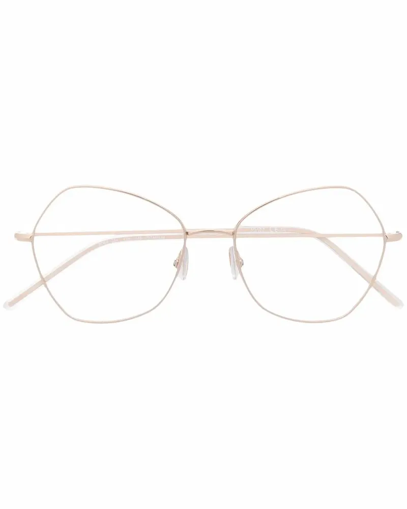 HUGO BOSS Brille mit geometrischem Gestell - Gold Gold