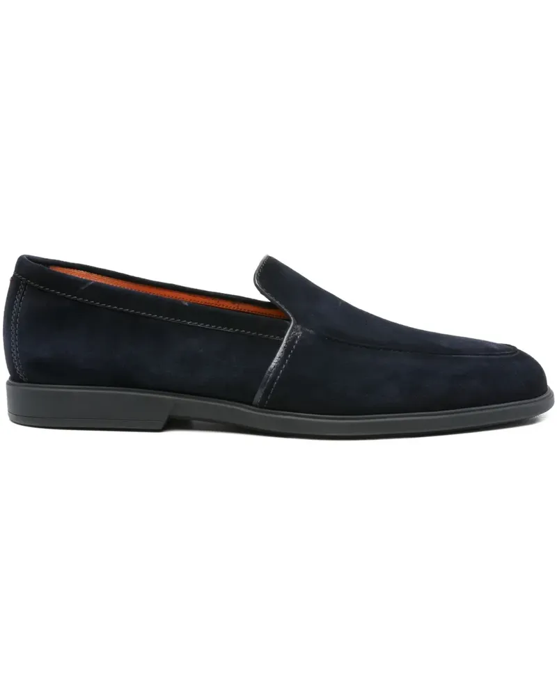 Santoni Loafer aus Wildleder - Blau Blau
