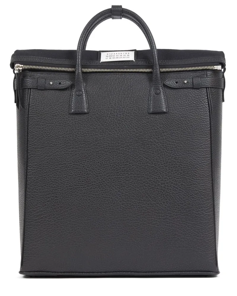 Maison Margiela 5AC Rucksack mit Ziernähten - Schwarz Schwarz