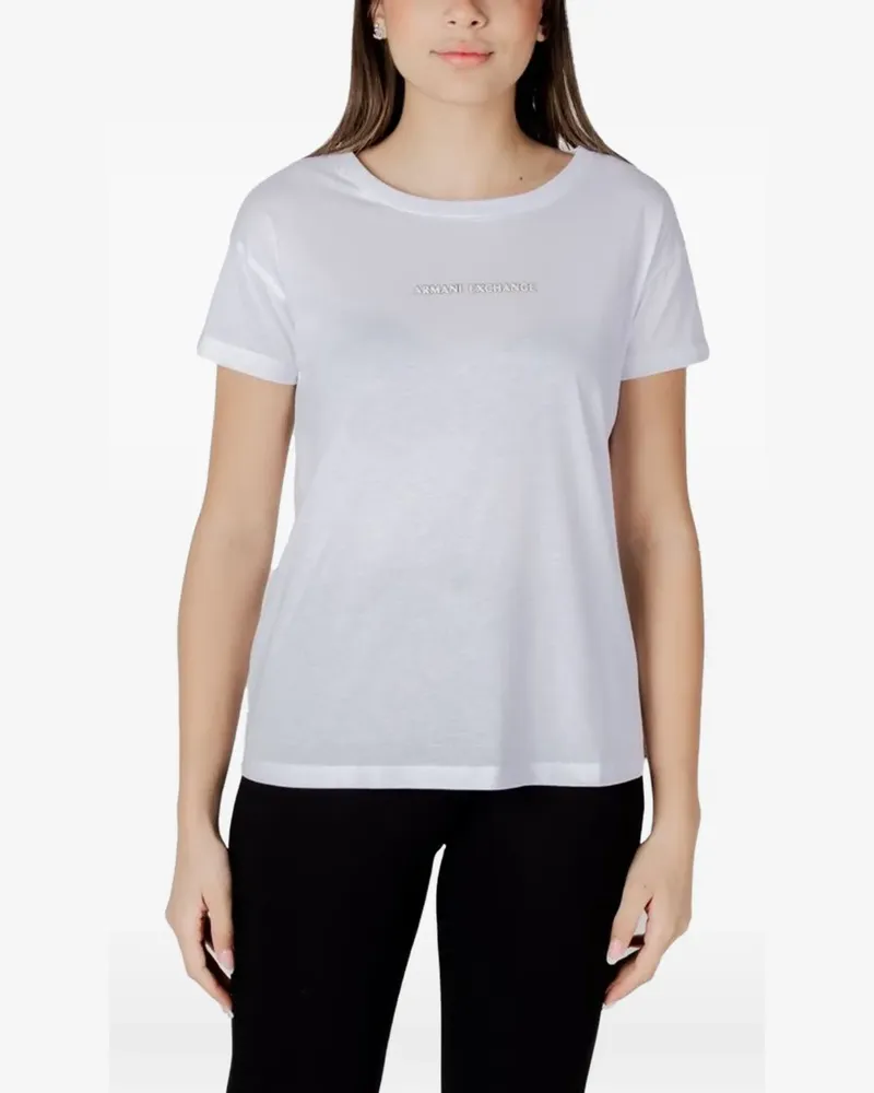 Armani Exchange logo-print T-shirt - Weiß Weiß