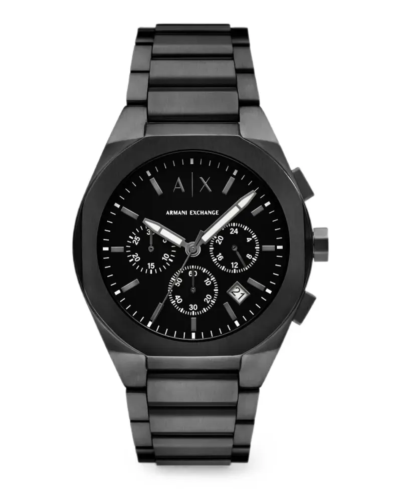 Armani Exchange round 42mm watch - Schwarz Schwarz