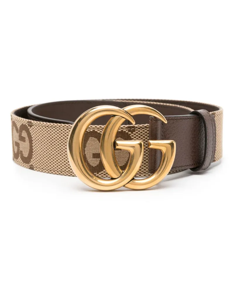Gucci GG Marmont Canvas-Gürtel - Braun Braun