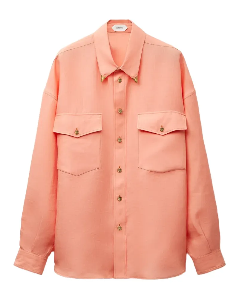 Versace linen relaxed shirt - Rosa Rosa