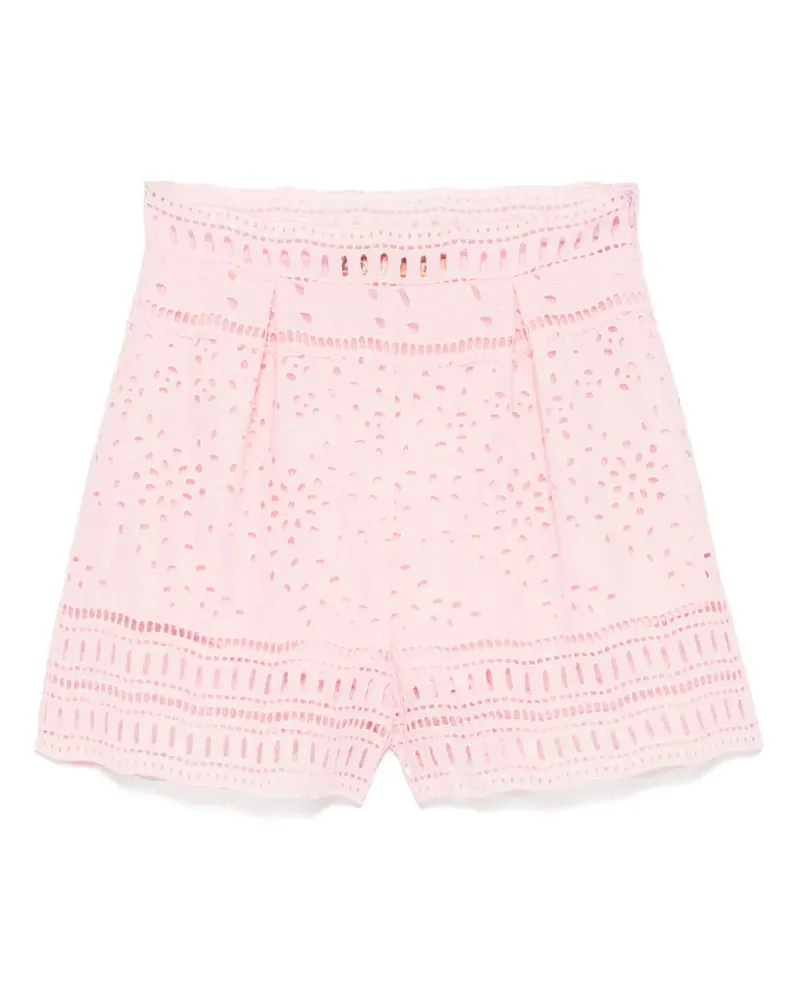 Ermanno Scervino Shorts mit Lochstickerei - Rosa Rosa