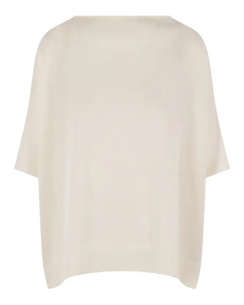 Dušan short-sleeve sweater - Weiß Weiß