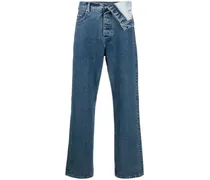 Asymmetrische Jeans aus Bio-Baumwolle