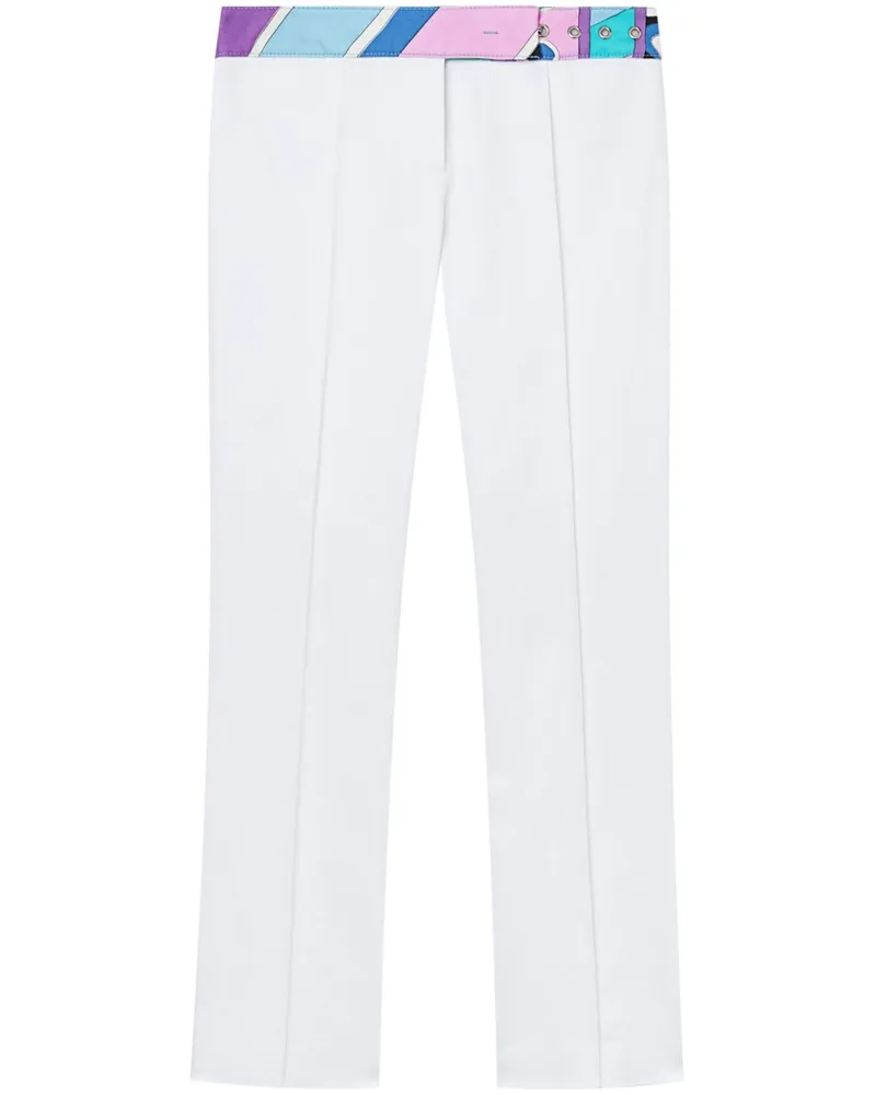 Emilio Pucci Hose mit Vivara-Print - Weiß Weiß