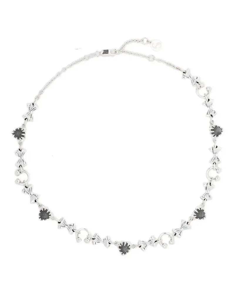 Stolen Girlfriends Club Gothic Sentiment necklace - Silber Silber