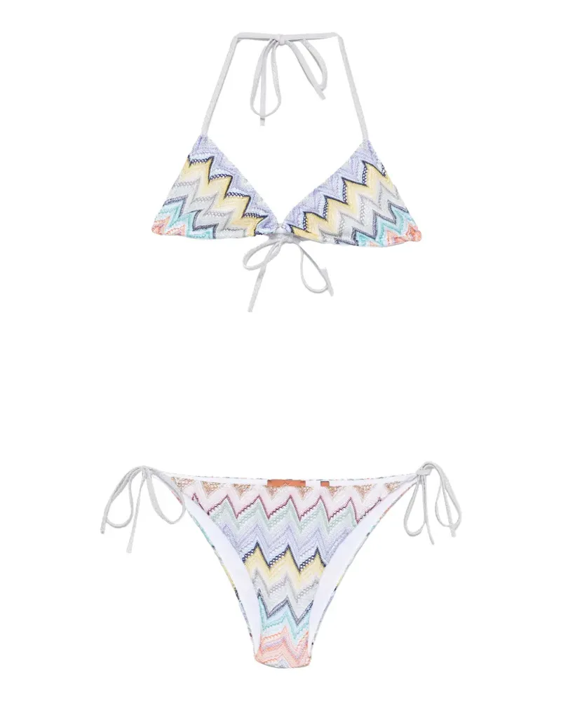 Missoni Triangel-Bikini mit Zickzackmuster - Violett Violett