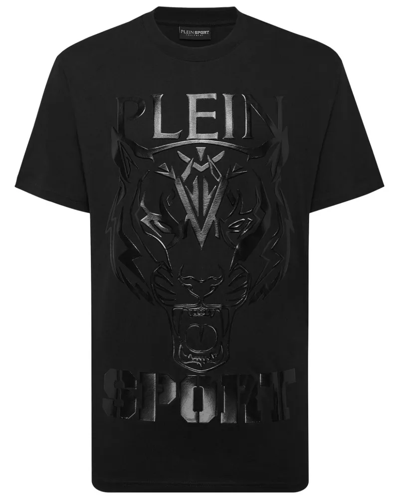 Philipp Plein T-Shirt mit Tiger-Print - Schwarz Schwarz