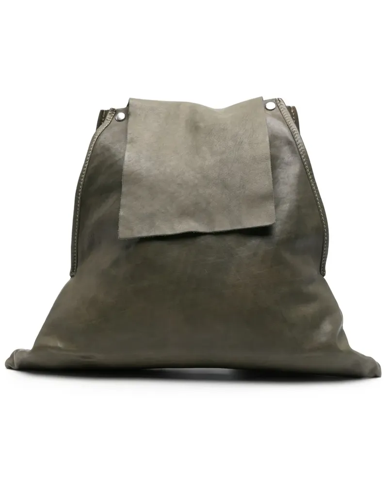 GUIDI Rucksack aus Leder - Grün Grün