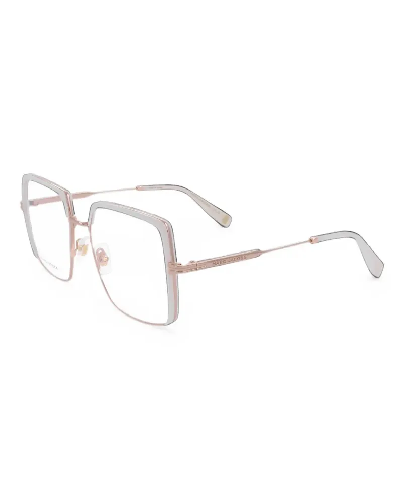 Marc Jacobs Brille mit eckigem Gestell - Gold Gold