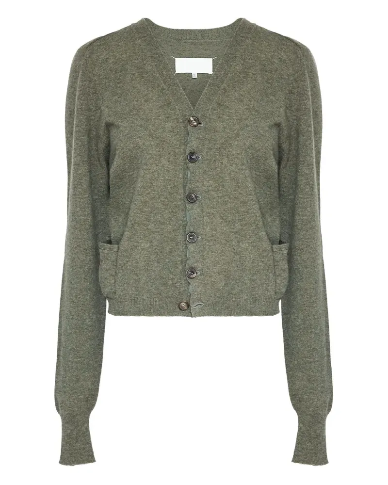 Maison Margiela Cardigan mit Puffärmeln - Grün Grün
