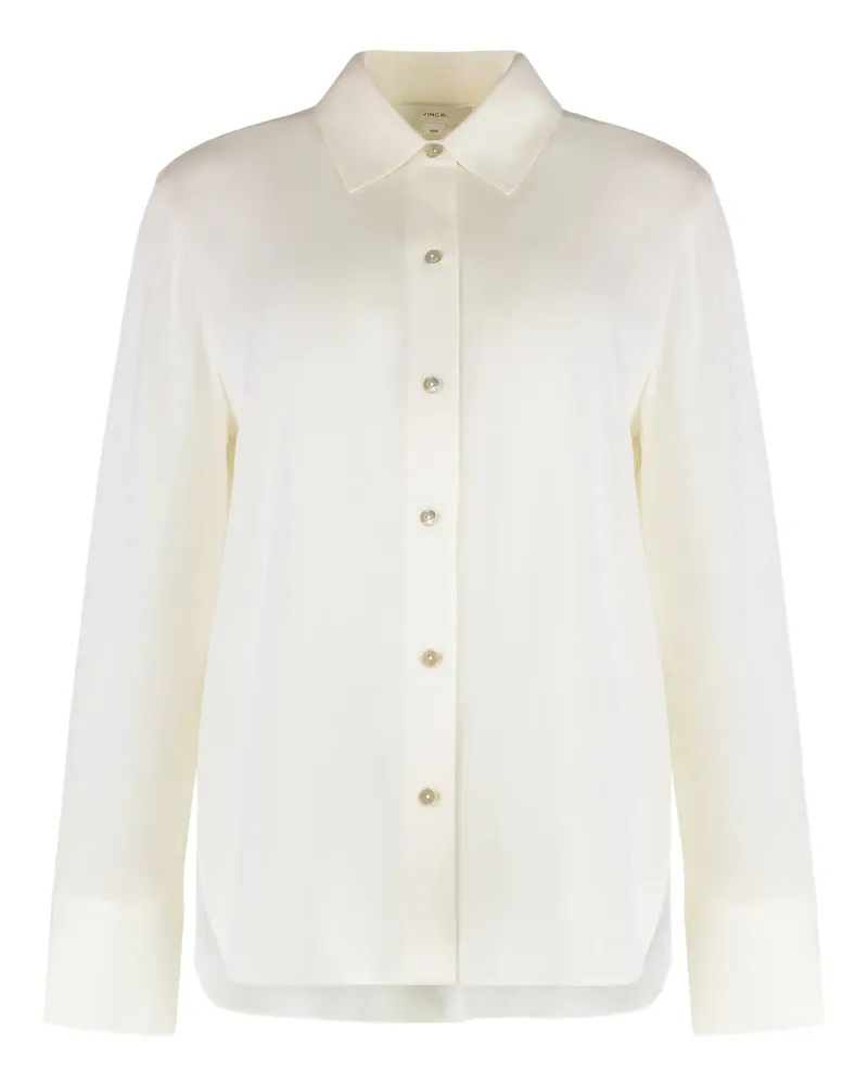 Vince buttoned-collared shirt - Nude Nude