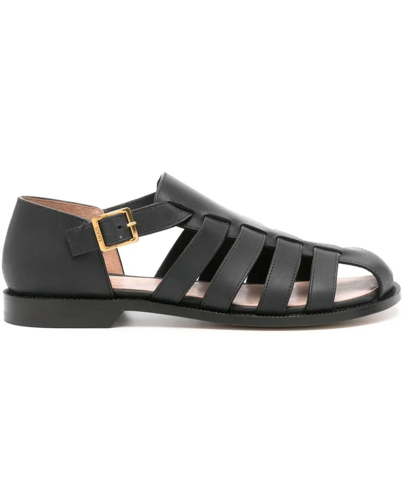 Loewe Campo Sandalen aus Leder Schwarz