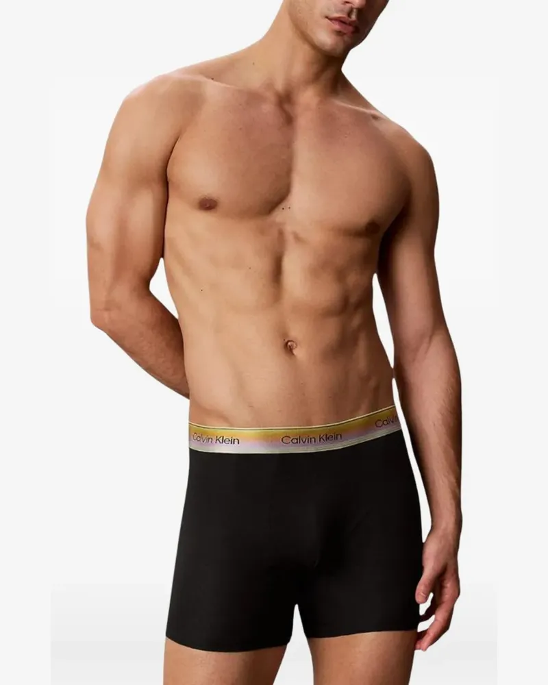 Calvin Klein Icon Boxershorts mit Logo-Bund - Schwarz Schwarz