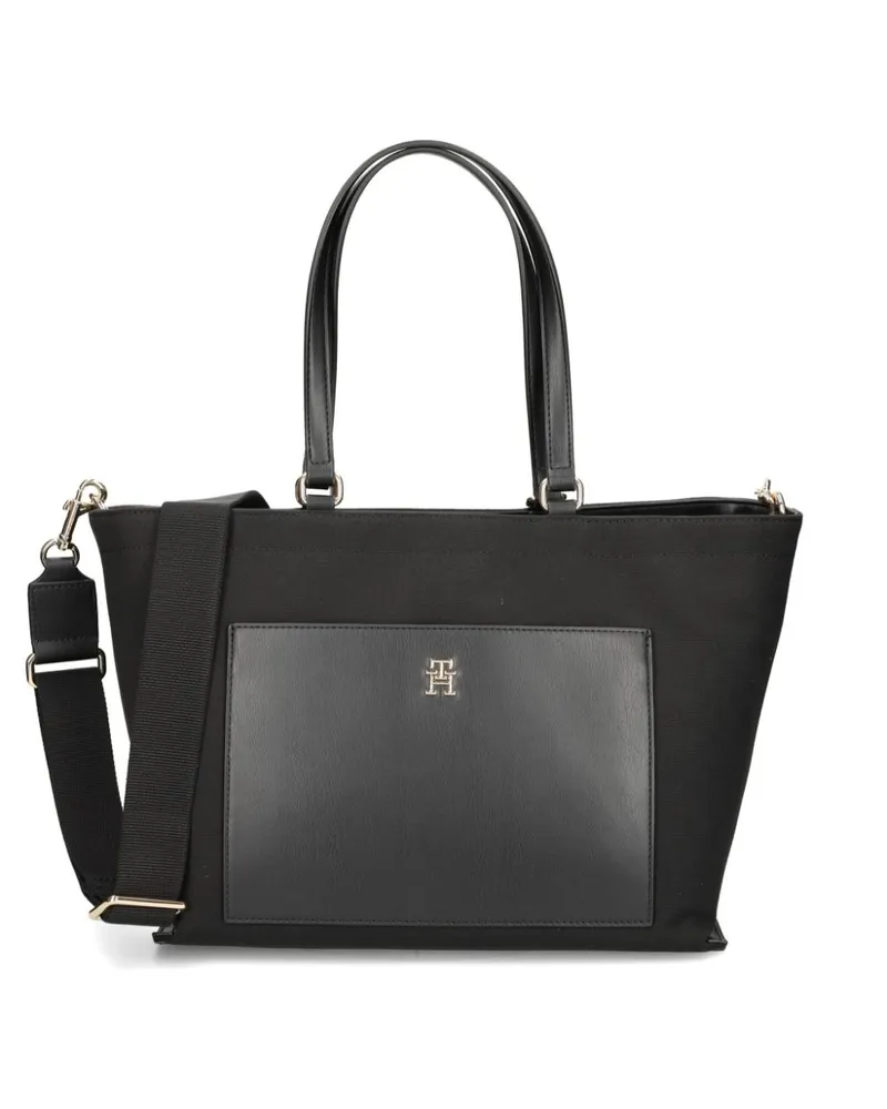 Tommy Hilfiger Tote Bag mit Logo - Schwarz Schwarz