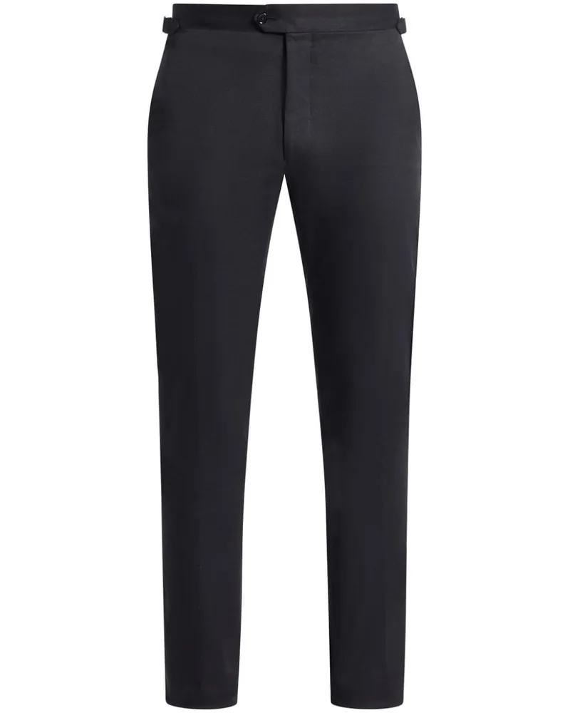 FURSAC Klassische Slim-Fit-Hose - Schwarz Schwarz