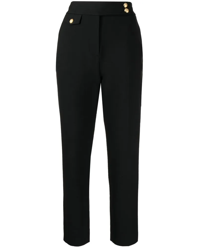 Veronica Beard Schmale Renzo Cropped-Hose - Schwarz Schwarz