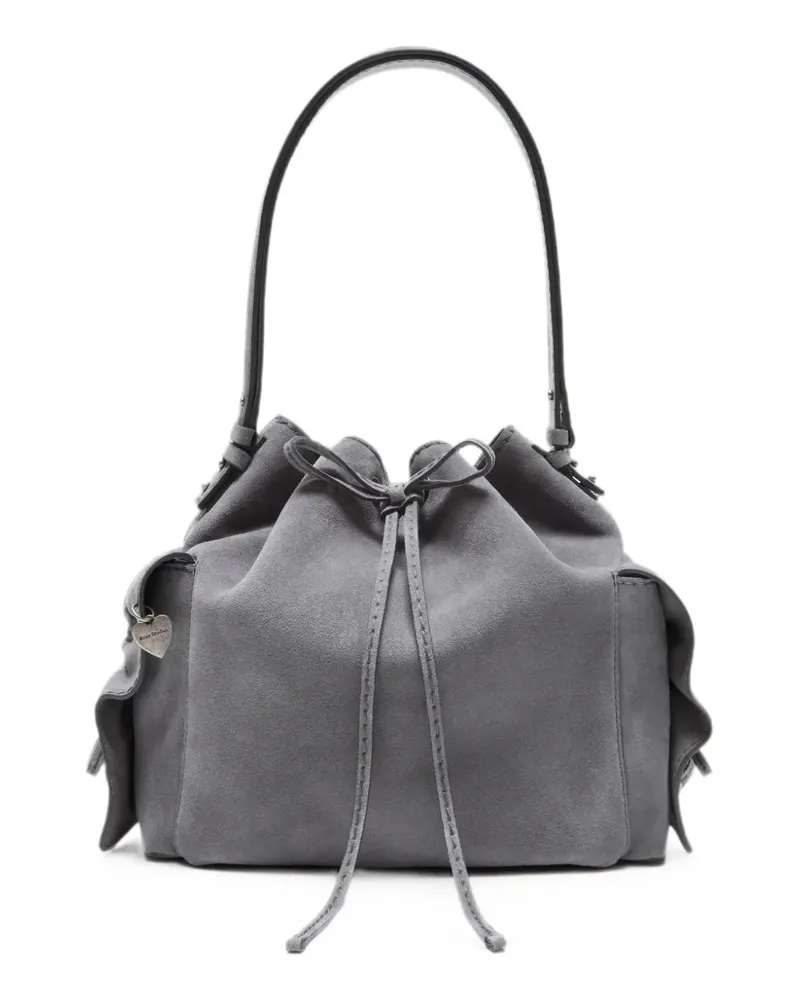 Acne Studios Schultertasche mit Rüsche - Grau Grau