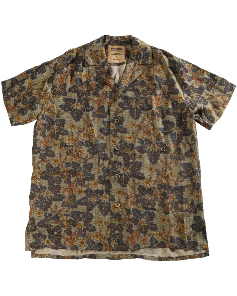 Uma Wang floral-print shirt - Grün Grün