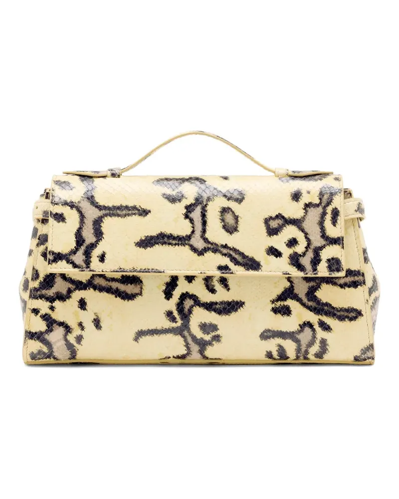 Proenza Schouler Tate Clutch mit Python-Print - Nude Nude