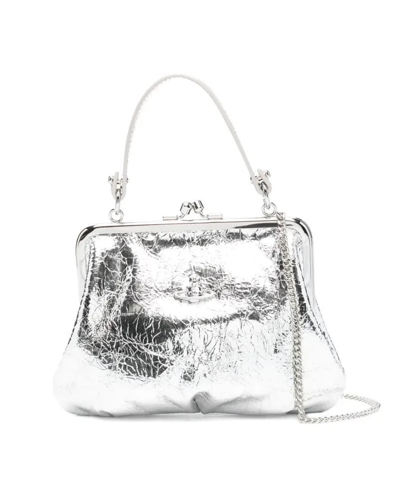 Vivienne Westwood Granny Frame Handtasche - Silber Silber