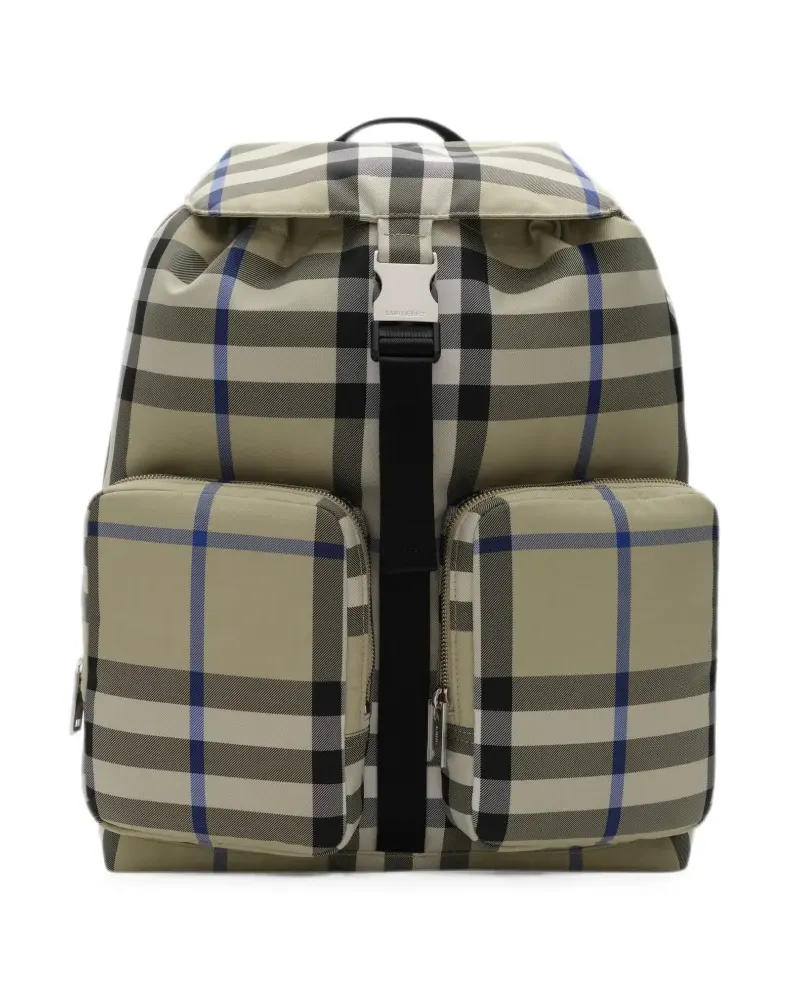 Burberry Mittelgroßer Check Rucksack - Nude Nude