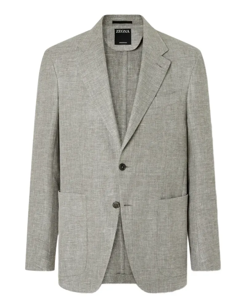 Ermenegildo Zegna Crossover herringbone jacket - Grau Grau